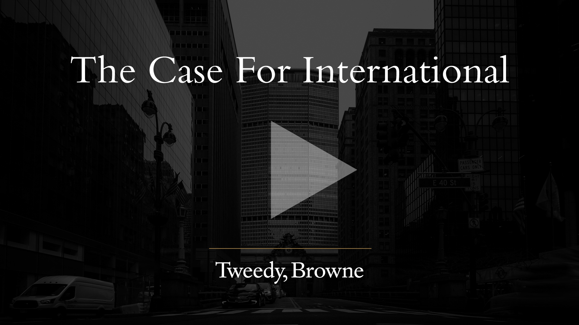 The Case for International
